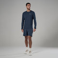 Eclipse Blue Montane Men's Dart Nano Long Sleeve T-Shirt Model 3
