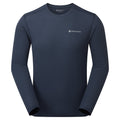 Eclipse Blue Montane Men's Dart Nano Long Sleeve T-Shirt Regular Fit Front
