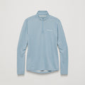 Frost Blue Montane Men's Dart Zip Neck T-Shirt Front MDRZIFRO