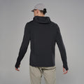 Black Montane Men's Dart XT Thermal Hoodie Model Back MDTXHBLA