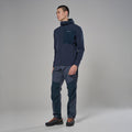 Eclipse Blue Montane Men's Dura Hooded Fleece Jacket Model 3 MDURHECL