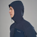 Eclipse Blue Montane Men's Dura Hooded Fleece Jacket Model 6 MDURHECL