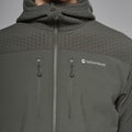 Moss Montane Men's Dura XT Hooded Fleece Jacket Model 4 MDXTHMOS