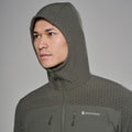 Moss Montane Men's Dura XT Hooded Fleece Jacket Model 7 MDXTHMOS