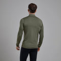 Caper Montane Men's Dart XT Thermal Zip Neck Long Sleeved Top Model Back