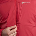 Acer Red Montane Men's Fireball Hooded Insulated Jacket Model 4