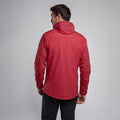 Acer Red Montane Men's Fireball Nano Hooded Jacket Model Back