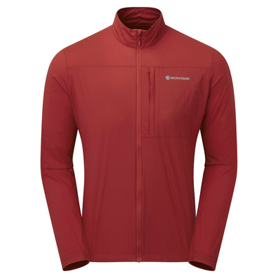 Acer Red Montane Men's Featherlite Windproof Jacket Front