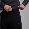 Black Montane Men's Fury Lite Fleece Pants Model 4