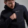 Black Montane Men's Fury XT Hooded Fleece Jacket Model 4