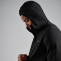 Black Montane Men's Fury Hooded Fleece Jacket Model 4