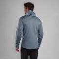 Stone Blue Montane Men's Fury Hooded Fleece Jacket Model 2