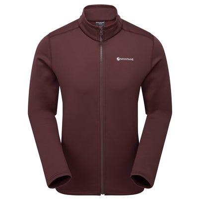 Dark Garnet Montane Men's Fury Fleece Jacket Front