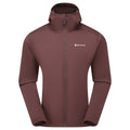 Dark Garnet Montane Men's Fury Lite Hooded Fleece Jacket Front