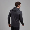 Midnight Grey Montane Men's Fury Lite Hooded Fleece Jacket Model Back