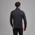 Midnight Grey Montane Men's Fury Lite Fleece Jacket Model Back