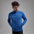 Neptune Blue Montane Men's Fury Lite Fleece Jacket Model 4