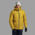 Ginkgo Gold Montane Men's Fortes XT Hooded Insulated Jacket Model Front