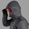 Midnight Grey Montane Men's Fortes XT Hooded Insulated Jacket Model 3