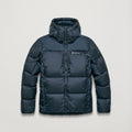 Eclipse Blue Montane Men's Glacium Hooded Down Jacket Front MGLAHECL