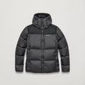 Midnight Grey Montane Men's Glacium Hooded Down Jacket Front MGLAHMNG