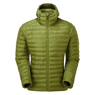 Alder Green Montane Men's Icarus Lite Hooded Jacket Front