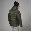 Moss Montane Men's Icarus 3.0 Hooded Insulated Jacket Model Back MIHOOMOS