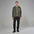 Moss Montane Men's Khamsin Lite Hooded Softshell Jacket Model 3 MKHLHMOS