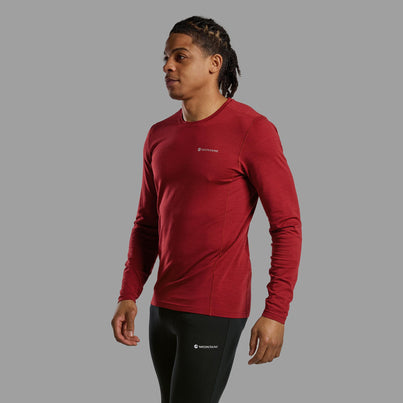 Dark Maple Montane Men's Malli Long Sleeve Merino T-Shirt Front