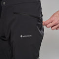 Black Montane Men's Mossa XT Softshell Pants Model 5 MMXPRBLA