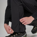 Black Montane Men's Mossa XT Softshell Pants Model 8 MMXPRBLA