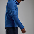 Neptune Blue Montane Men's Nordes Hooded Softshell Jacket Model 4