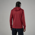 Dark Maple Montane Men's Protium CP Hooded Fleece Jacket Model Back