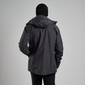 Midnight Grey Montane Men's Phase Waterproof Jacket Model Back