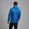 Electric Blue Montane Men's Phase Nano Waterproof Jacket Model Back