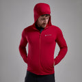 Acer Red Montane Men's Protium Lite Hooded Fleece Jacket Model 4