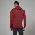 Dark Maple Montane Men's Protium Lite Hooded Fleece Jacket Model Back