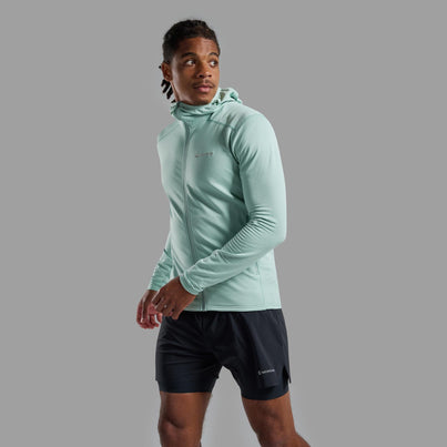 Sea Mist Montane Men's Protium Lite Hooded Fleece Jacket Front