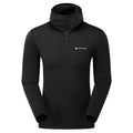 Black Montane Men's Protium Hooded Fleece Jacket Front