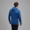 Neptune Blue Montane Men's Protium Hooded Fleece Jacket Model Back