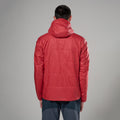 Hot Chilli Red Montane Men's Prism Hooded Insulated Jacket Model Back