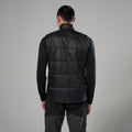 Black Montane Men's Prism Insulated Vest Model Back MPVESBLA