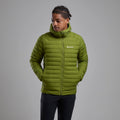 Alder Green Montane Men's Resolve Hooded Down Jacket Model Front