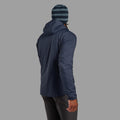 Eclipse Blue Montane Men's Sirocco Hooded Insulated Jacket Model Back