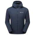 Eclipse Blue Montane Men's Sirocco Hooded Insulated Jacket Front