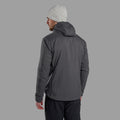 Midnight Grey Montane Men's Sirocco Hooded Insulated Jacket Model Back
