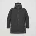 Midnight Grey Montane Men's Spirit Long Waterproof Jacket Front MSLOJMNG