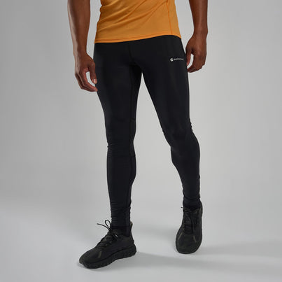 Black Montane Men's Slipstream Trail Running Tights Front