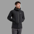 Black Montane Men's Tenacity Hooded Softshell Jacket Model 3