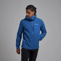 Neptune Blue Montane Men's Tenacity XT Hooded Softshell Jacket Model 3